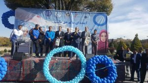 تصاویر مراسم پیاده روی به همت سازمان های بهداشت و ورزش
