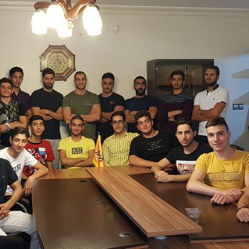 جلسه آنالیز بدنی تیم واترپلوی جوانان اصفهان در دفتر شرکت کامور